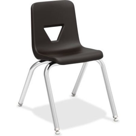 LORELL Lorell® 16" Stacking Student Chair - Black - 4/Pack 99888